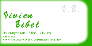 vivien bibel business card